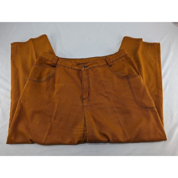 Vintage Baggy Made USA Pants Mens Extra Classic Jeans Copper Brown 44 Wide Leg - Picture 5 of 16